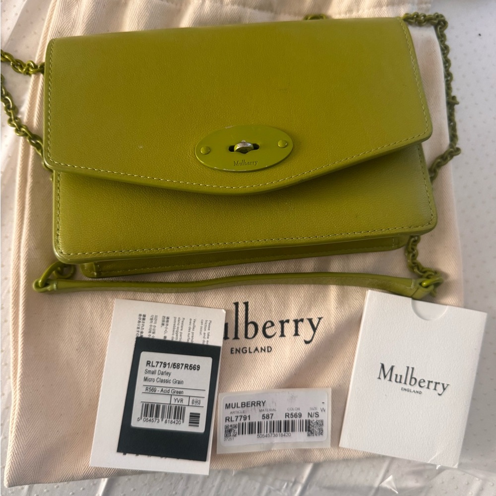 Mulberry Lime Green Crossbody Bag
